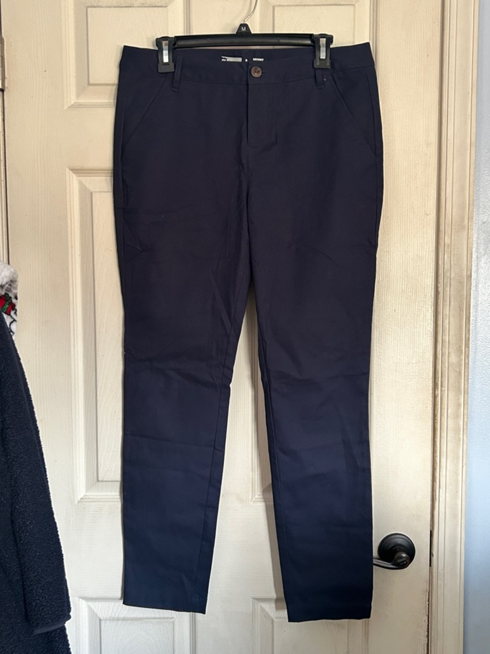Old Navy ink blue uniform skinny leg pant size 8